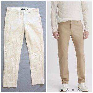 Vince Griffith Chino Men's Pant Slim Fit Twill Flat Front British Khaki 32/34